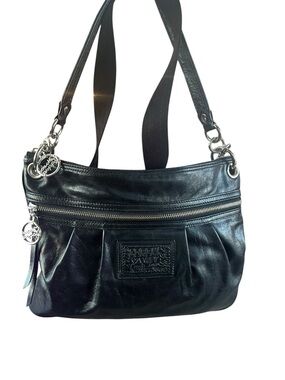 Coach Poppy Black Leather Bag 2010 Style 17048